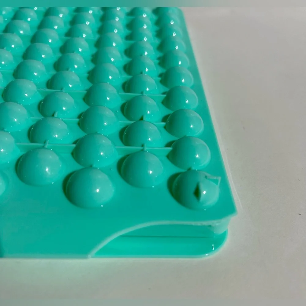 Mini Ice Cube 3 Trays 1 Bin Lid Scoop Dorm Freezer Bar Small Round 76 Cube Trays